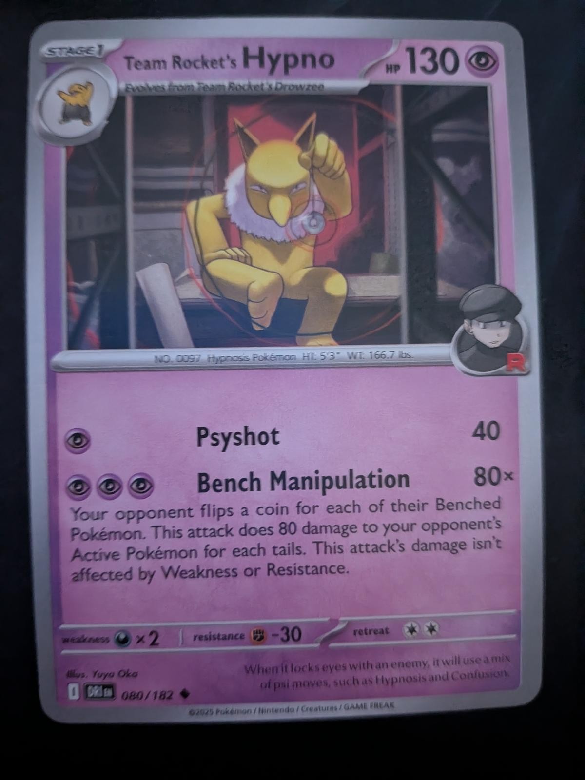 Team Rocket's Hypno 080/182