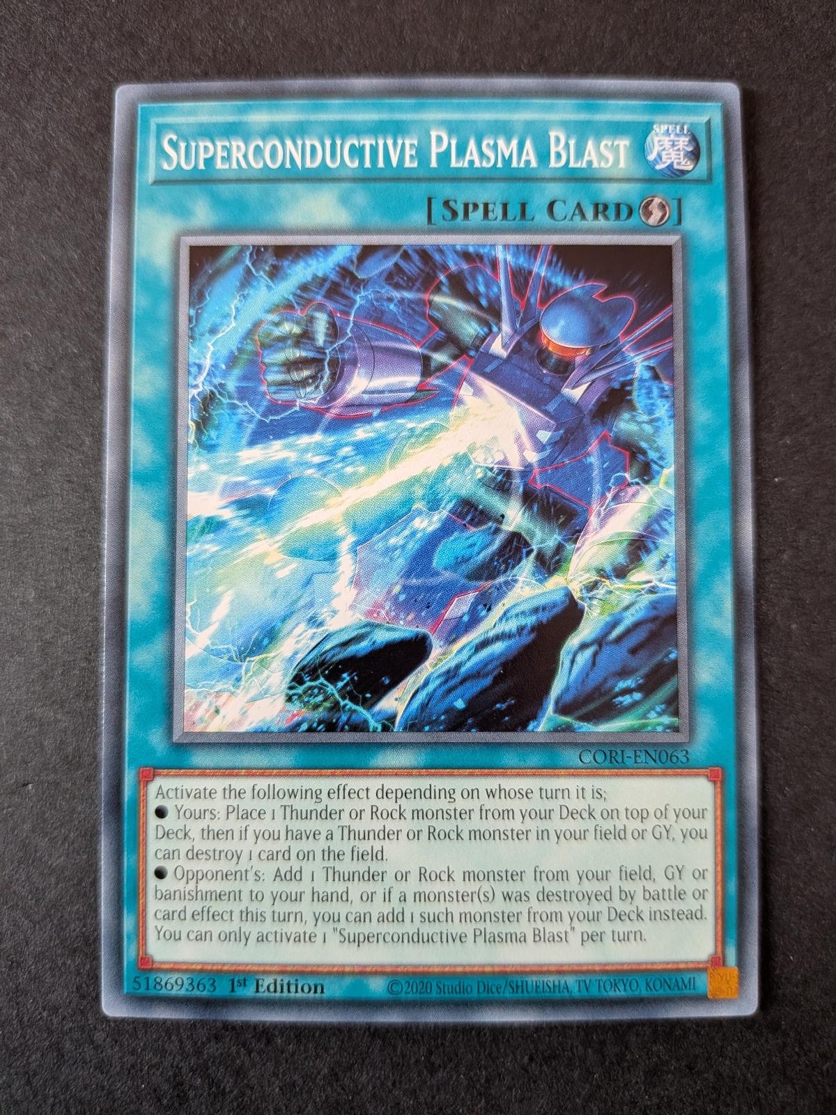 Superconductive Plasma Blast CORI-EN063 Chaos Origins Yu-Gi-Oh