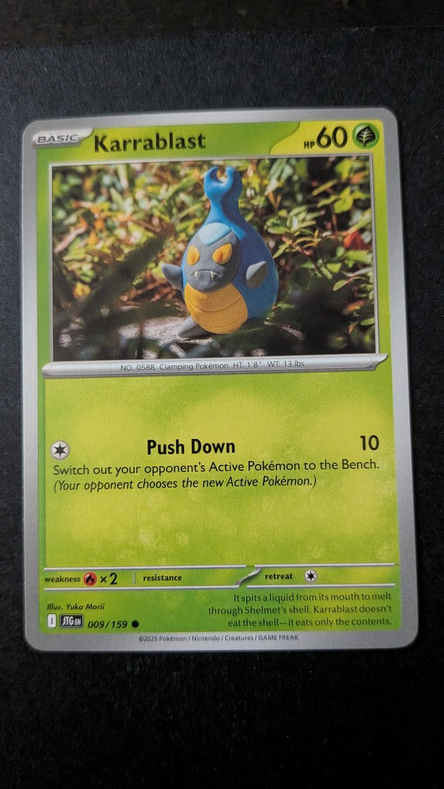 View 2 of Karrablast 009/159 Common Journey Together Pokemon Near Mint