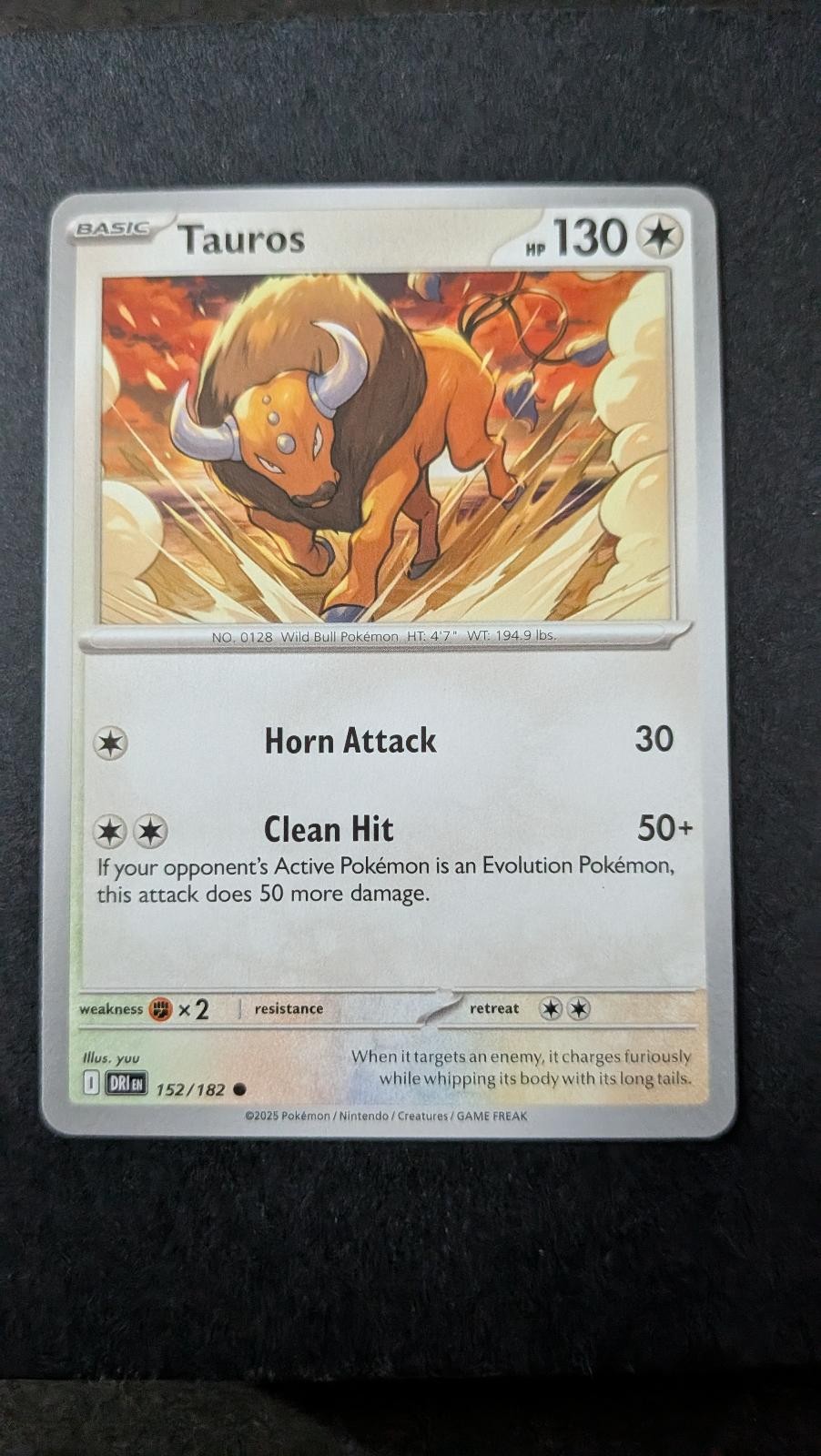 View 2 of Tauros 152/182 Common Destined Rivals Pokemon Near Mint