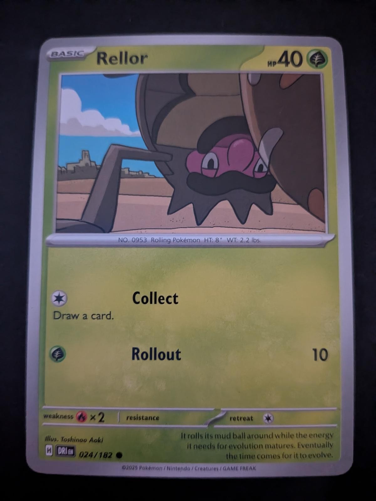 View 2 of Rellor 024/182 Common Destined Rivals Pokemon Near Mint