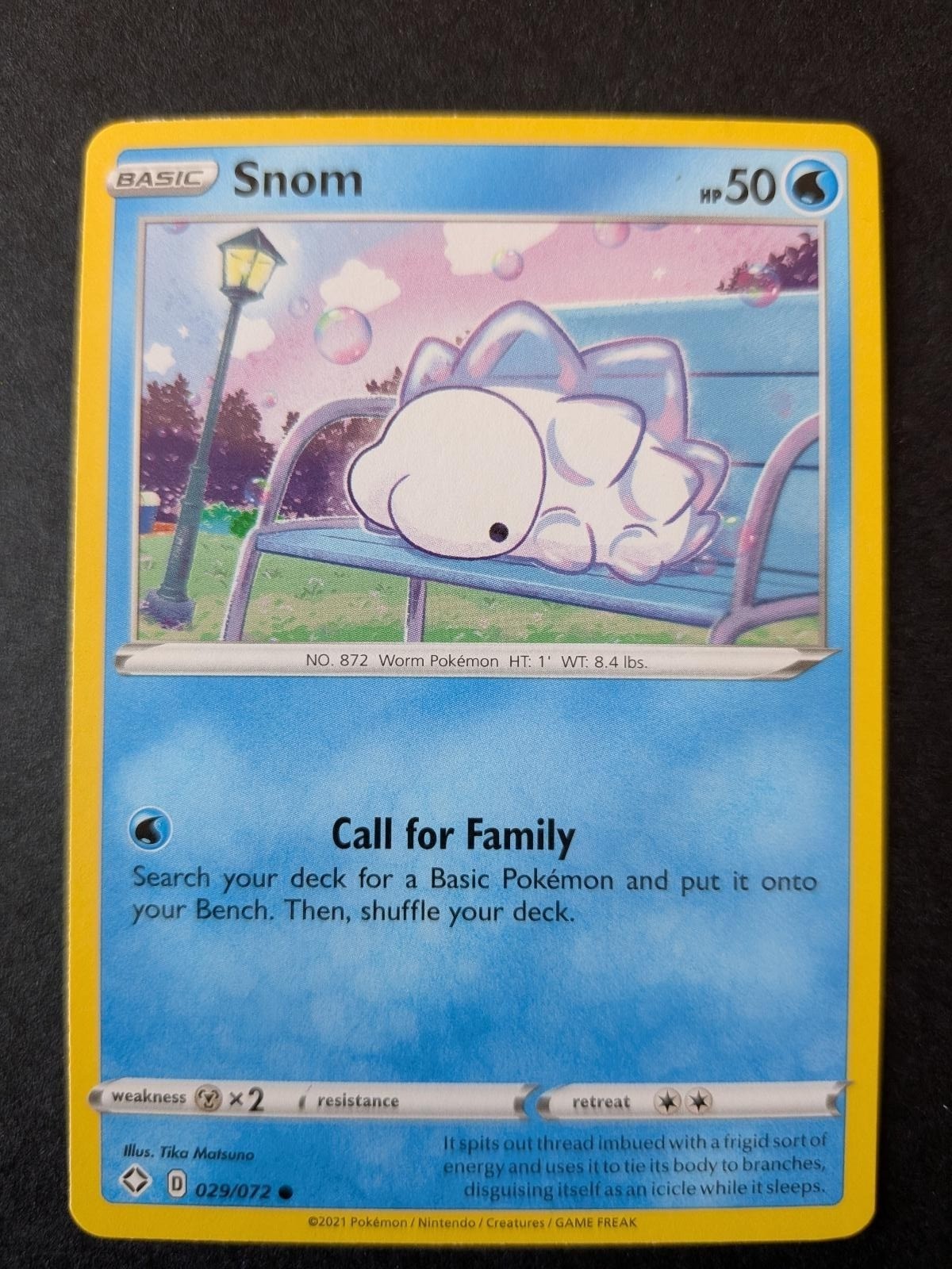 Snom 029/072 Common Shining Fates Pokemon Lightly Played