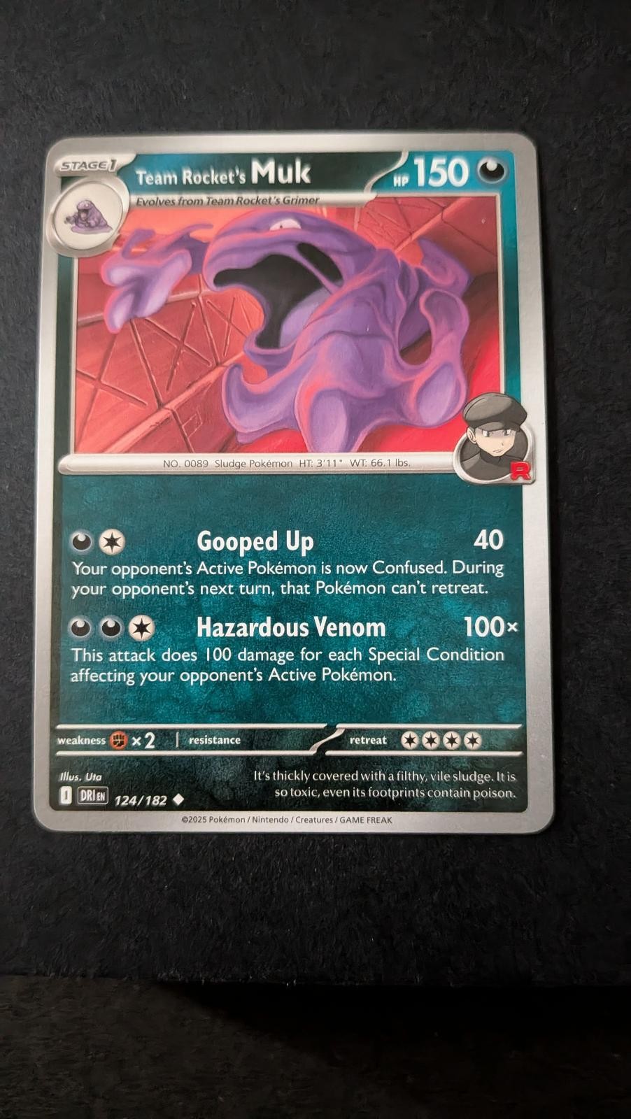View 2 of Team Rocket's Muk 124/182 Uncommon Destined Rivals Pokemon Near Mint