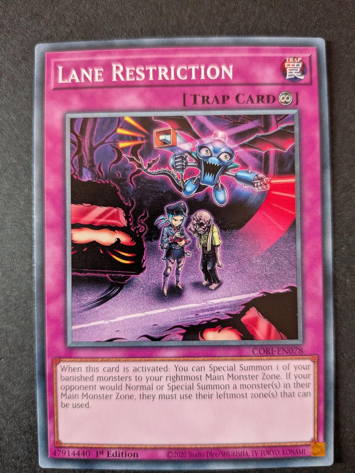 Lane Restriction CORI-EN078 Chaos Origins Yu-Gi-Oh