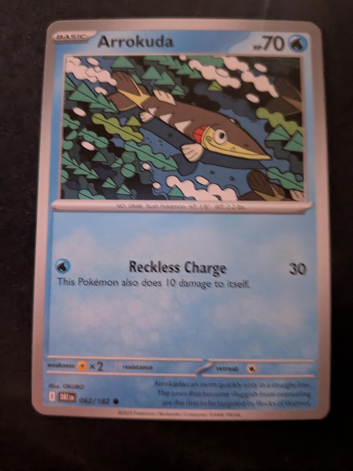 Arrokuda 062/182 Common Destined Rivals Pokemon Near Mint