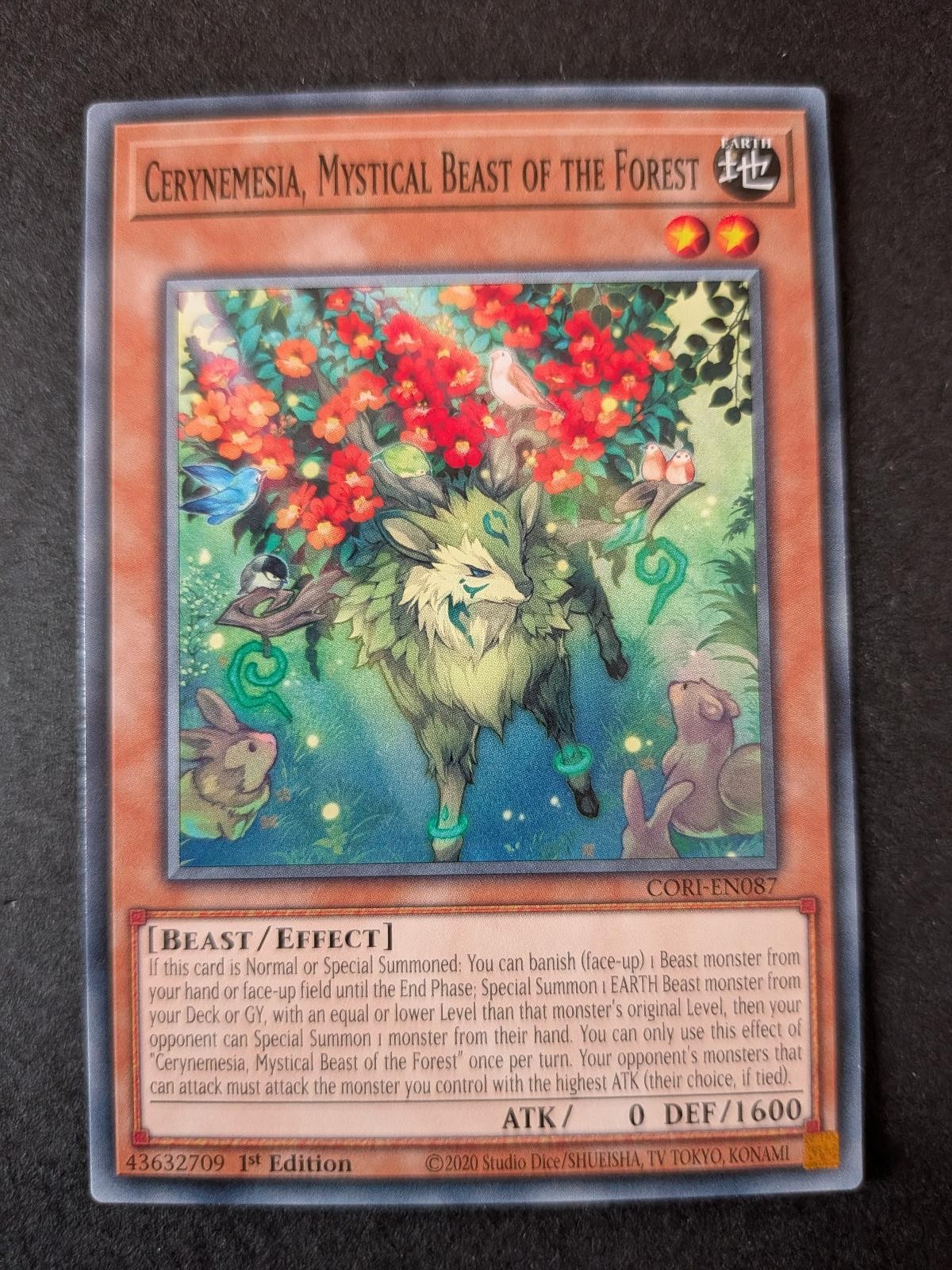 Cerynemesia, Mystical Beast of the Forest CORI-EN087 Chaos Origins Yu-Gi-Oh