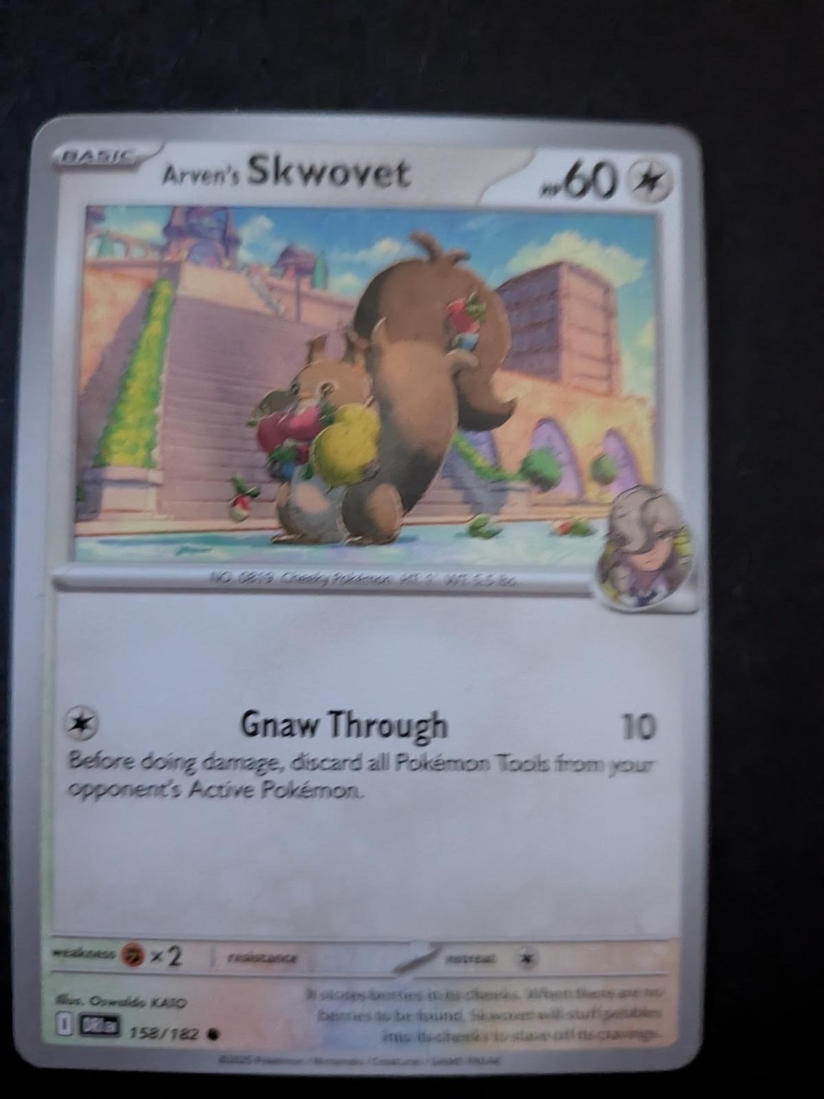 Arven's Skwovet 158/182 Common Destined Rivals Pokemon Near Mint