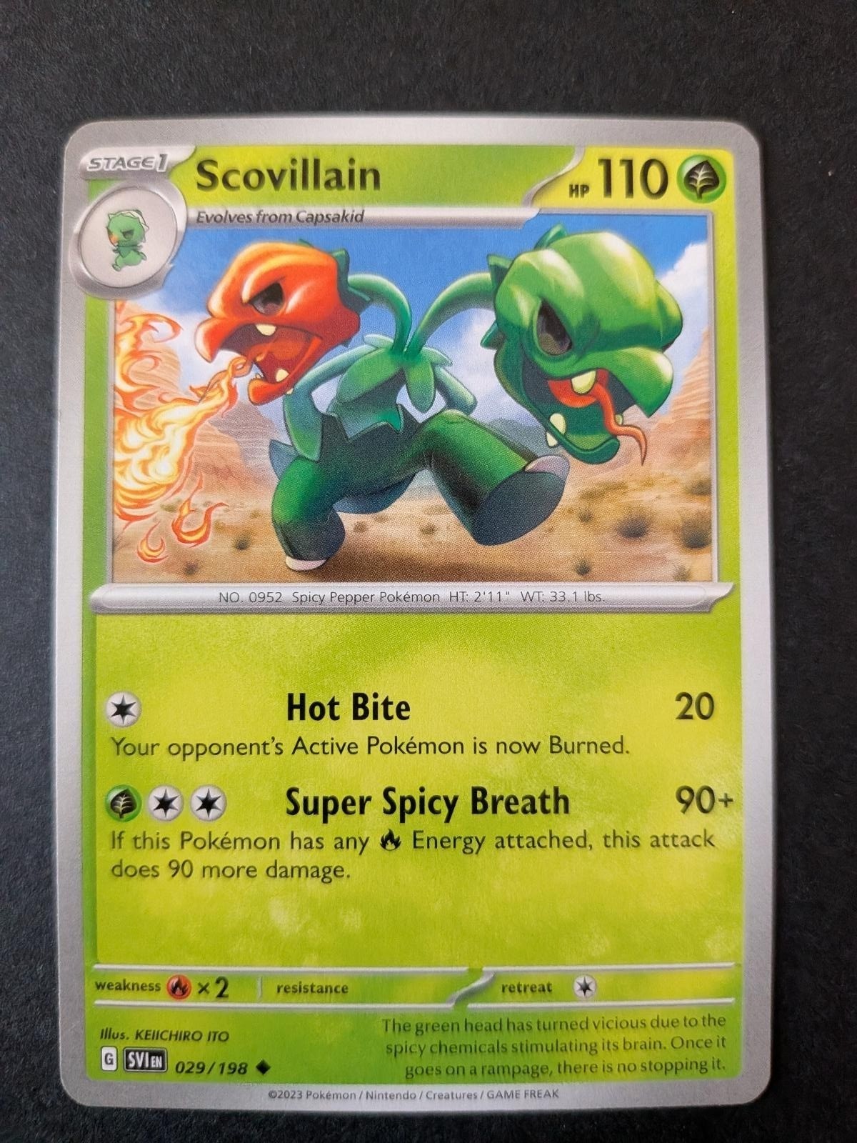 Scovillain 029/198 Uncommon Scarlet & Violet Pokemon Lightly Played