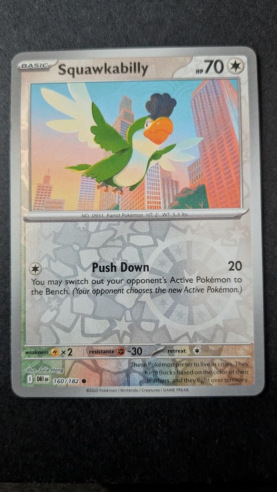 View 2 of Squawkabilly 160/182 Common Destined Rivals Pokemon Near Mint