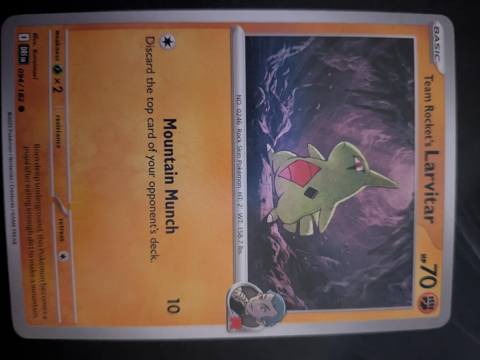 Team Rocket's Larvitar 094/182