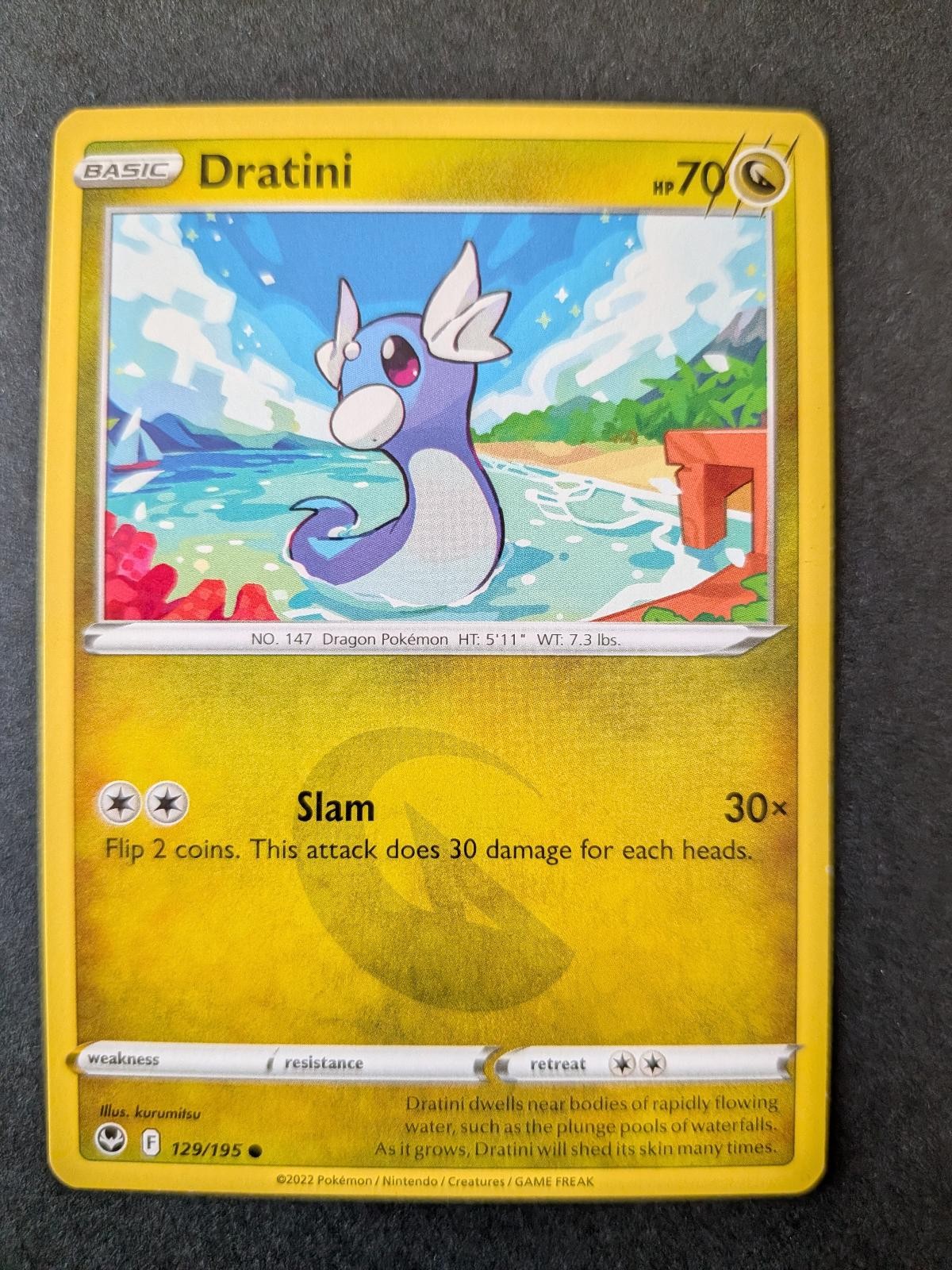 Dratini 129/195 Common Silver Tempest Pokemon Lightly Played