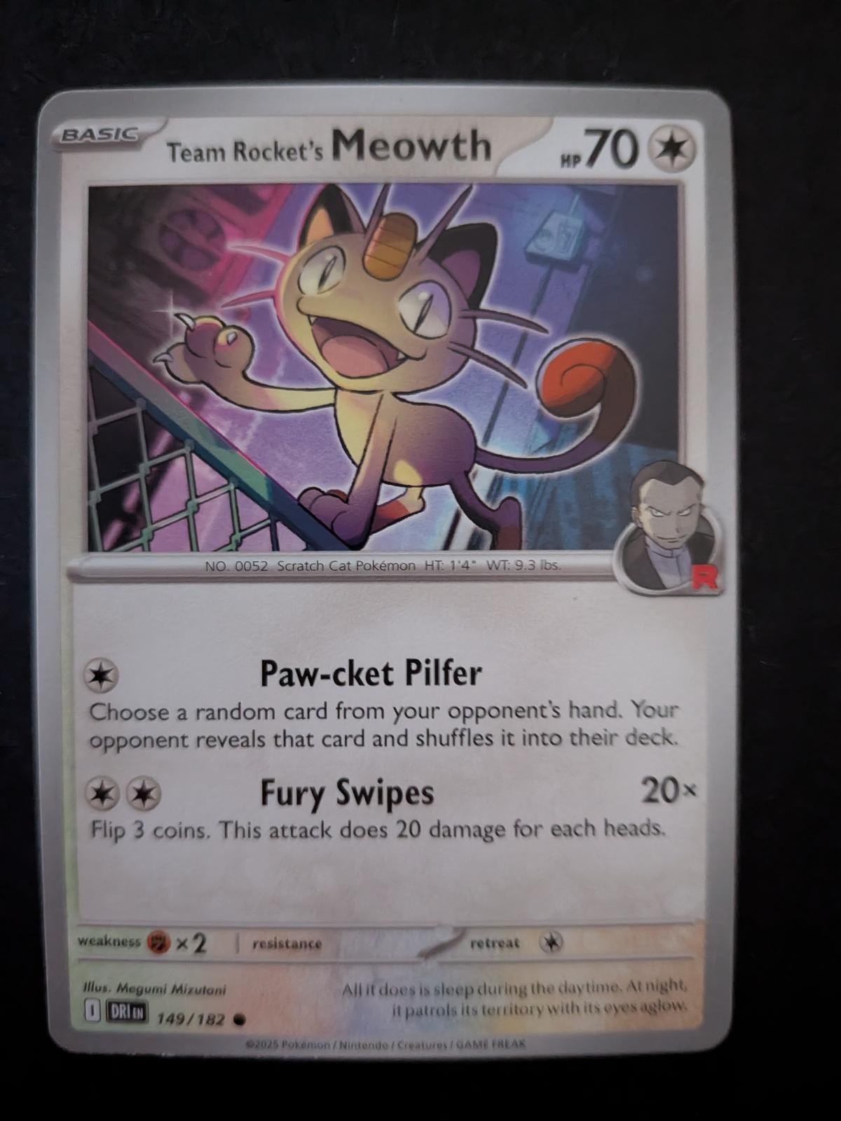 Team Rocket's Meowth 149/182