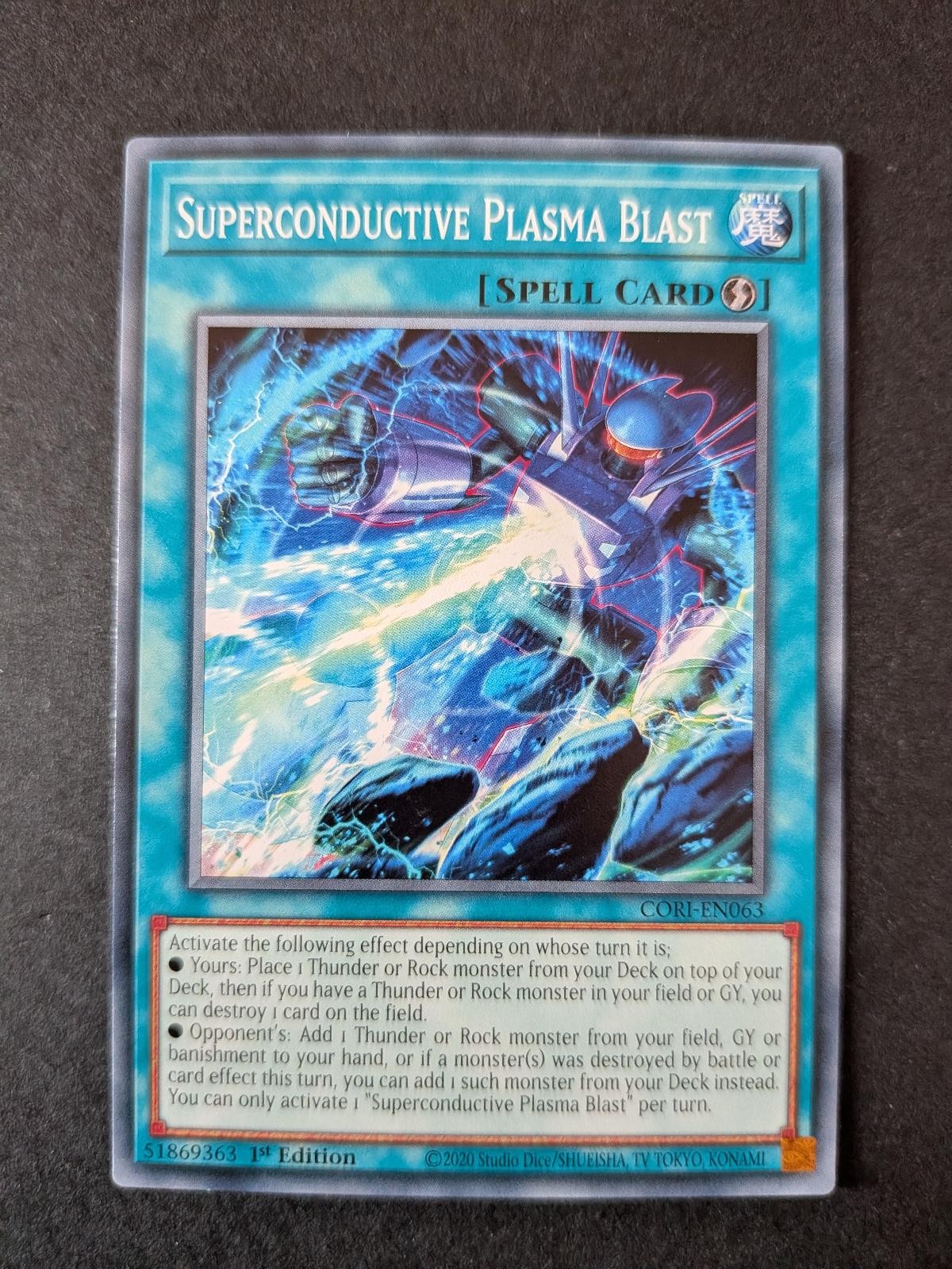 View 2 of Superconductive Plasma Blast CORI-EN063 Chaos Origins Yu-Gi-Oh