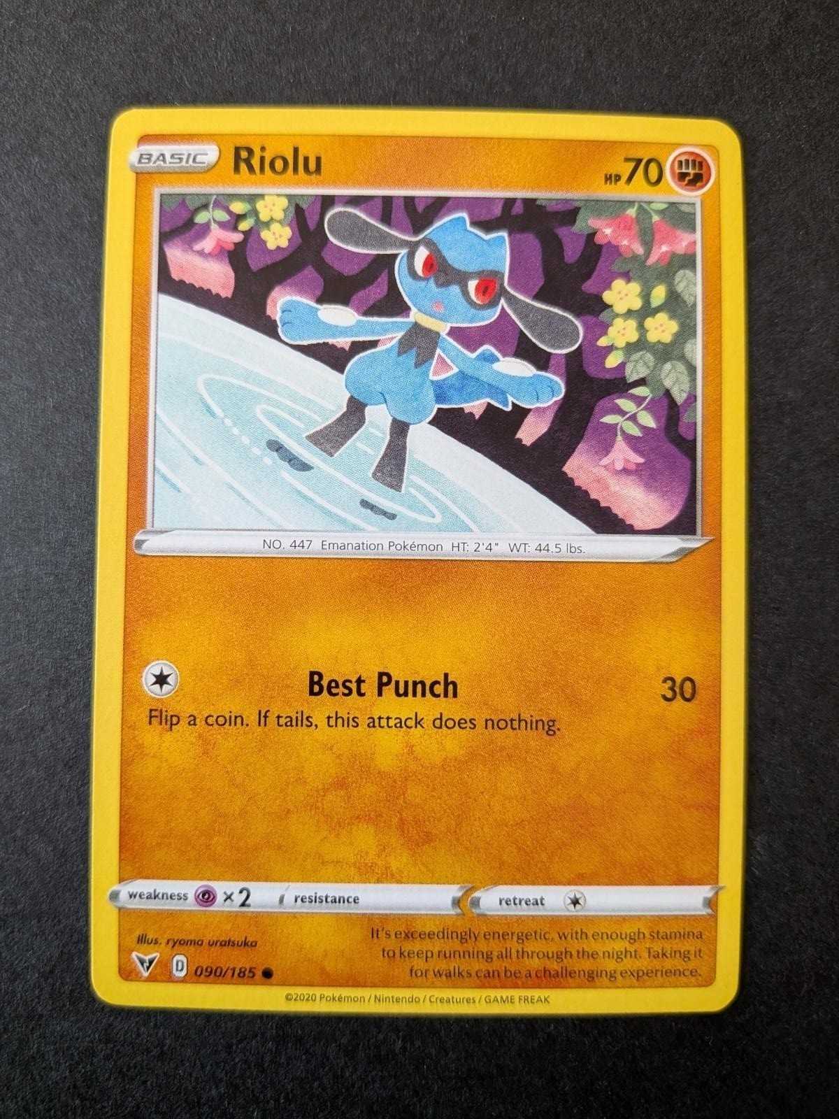 Riolu 090/185 Common Vivid Voltage Pokemon Lightly Played