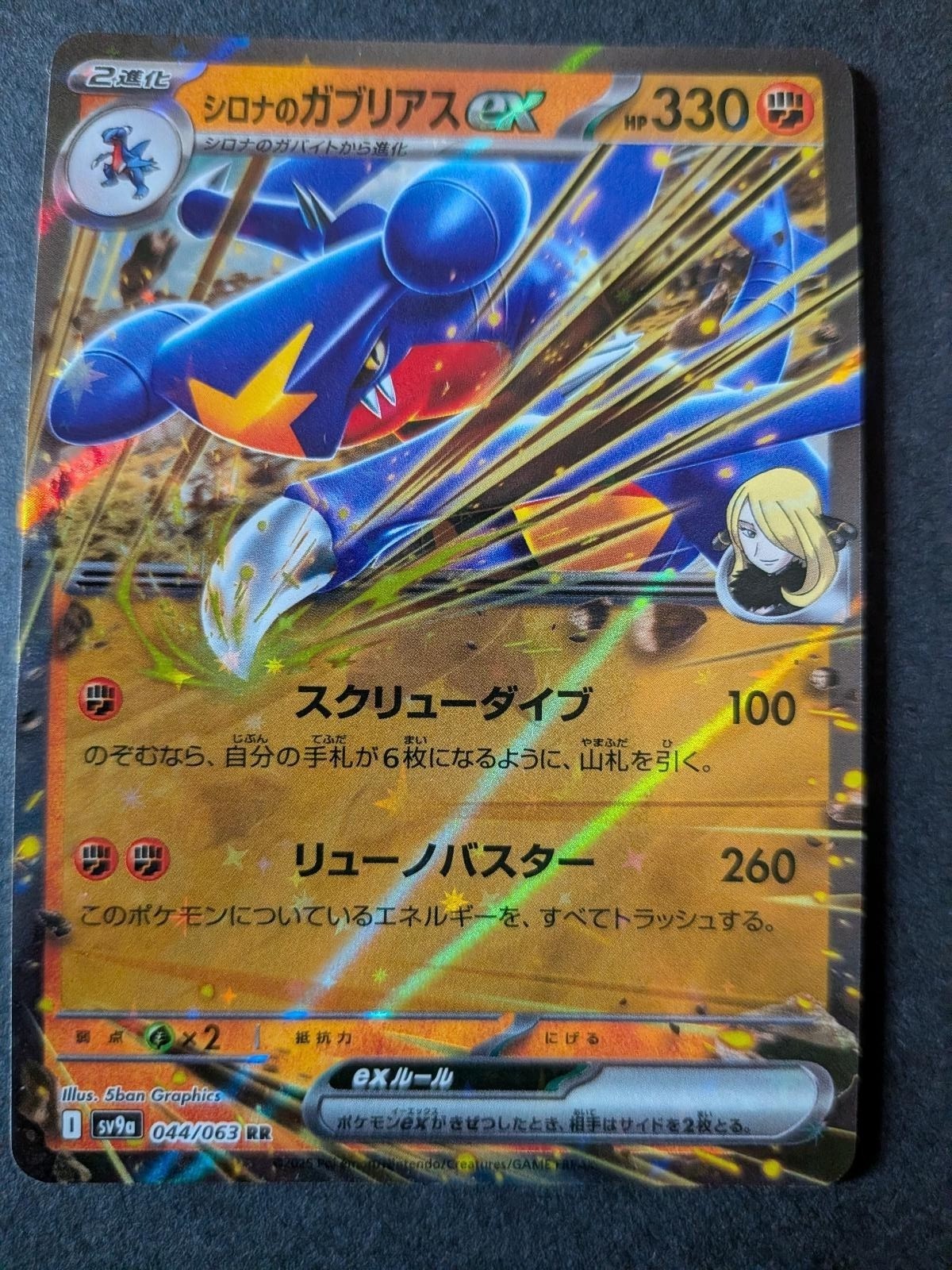 Cynthia's Garchomp EX 044/063 Heat Wave Arena Pokemon Japanese Holo NM