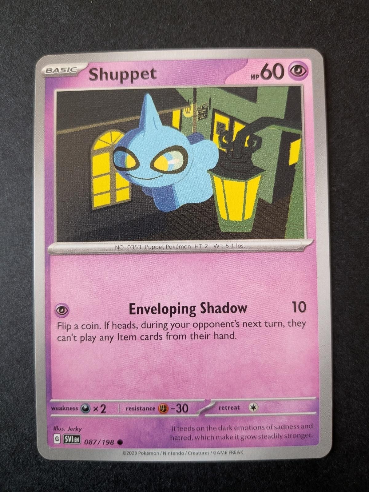 Shuppet 087/198 Common Scarlet & Violet Pokemon Lightly Played