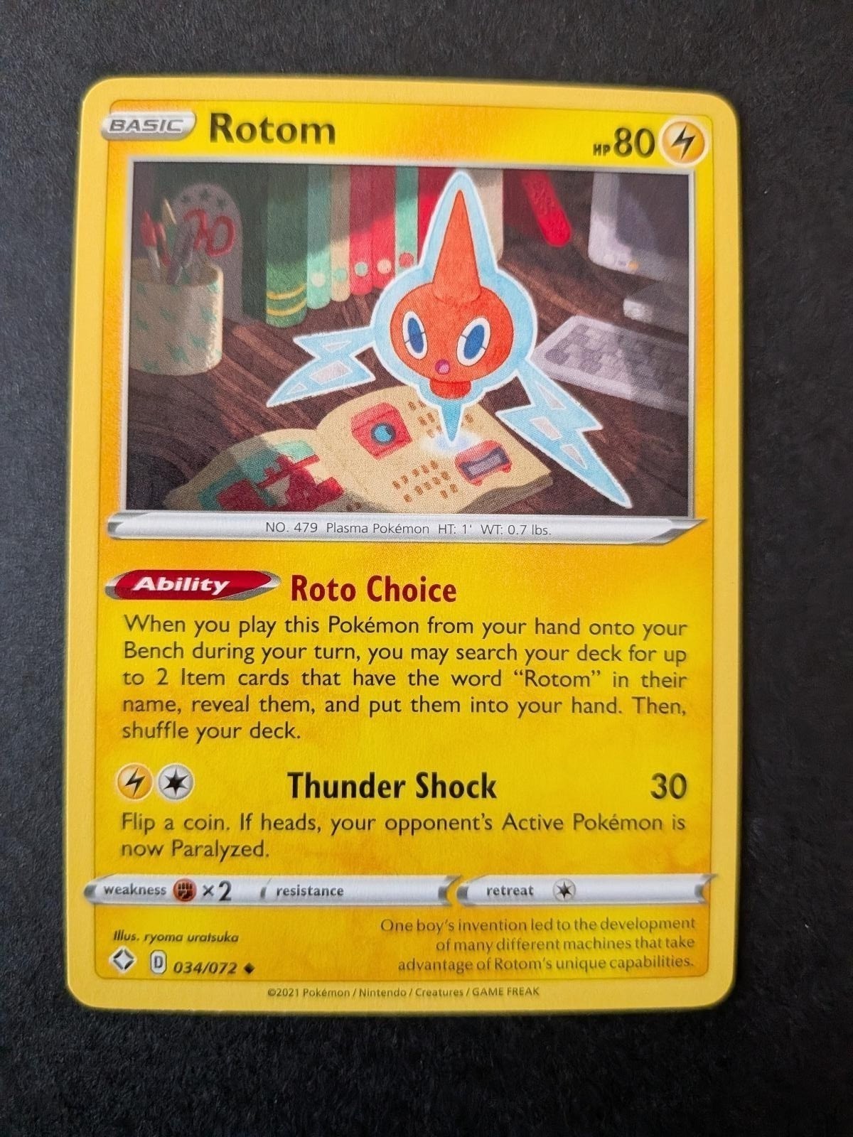 Rotom 034/072 Uncommon Shining Fates Pokemon Lightly Played
