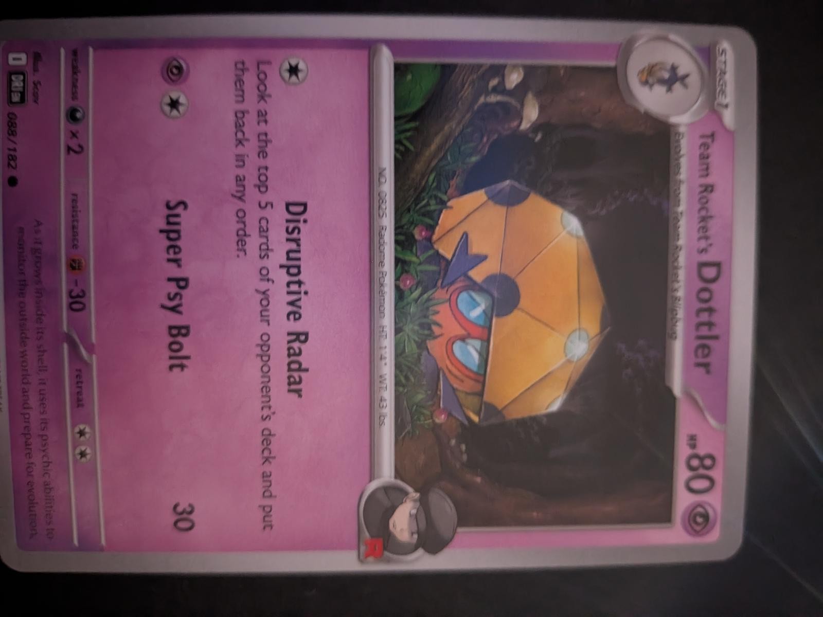 Team Rocket's Dottler 088/182