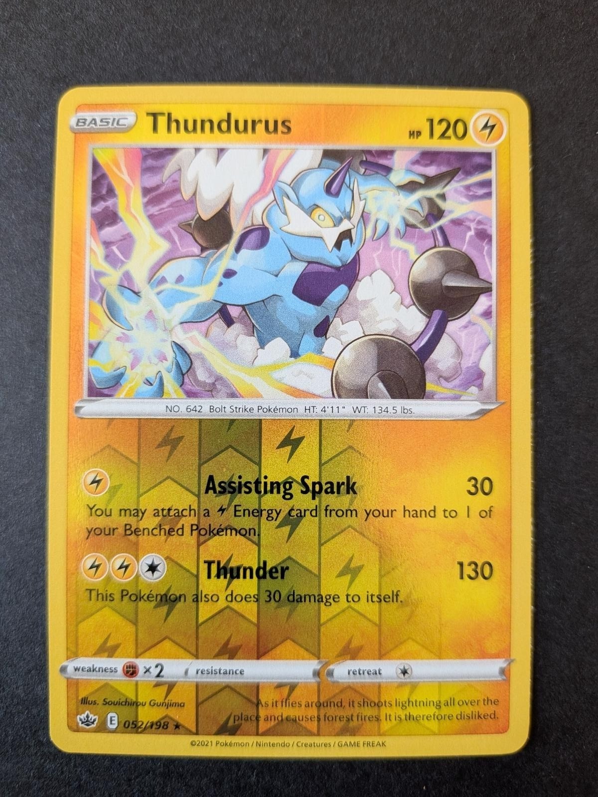 Thundurus 52/198 Rare Deck Exclusives Pokemon Lightly Played
