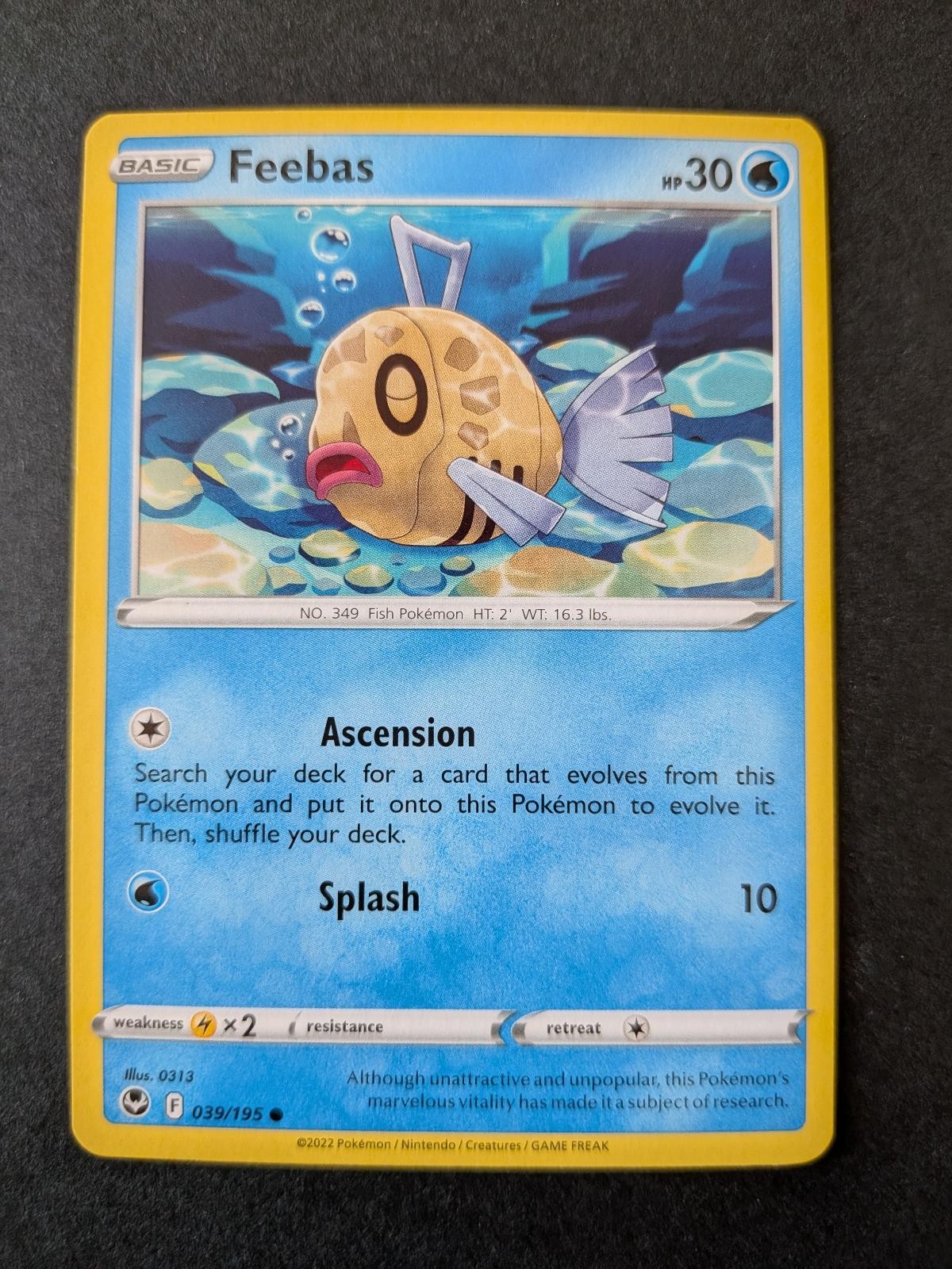 Feebas 039/195 Common Silver Tempest Pokemon Lightly Played