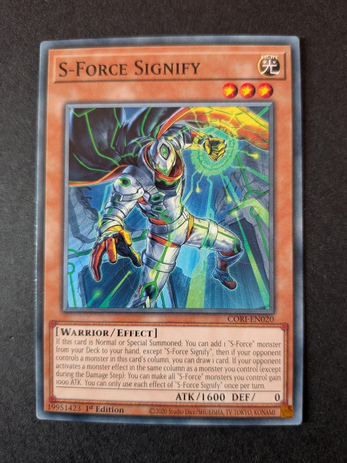 View 2 of S-Force Signify CORI-EN020 Chaos Origins Yu-Gi-Oh