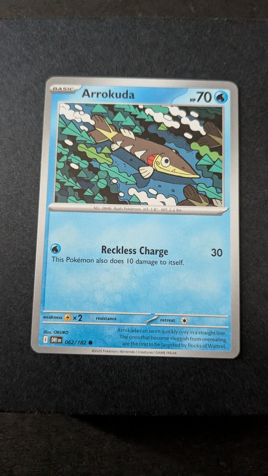 View 2 of Arrokuda 062/182 Common Destined Rivals Pokemon Near Mint