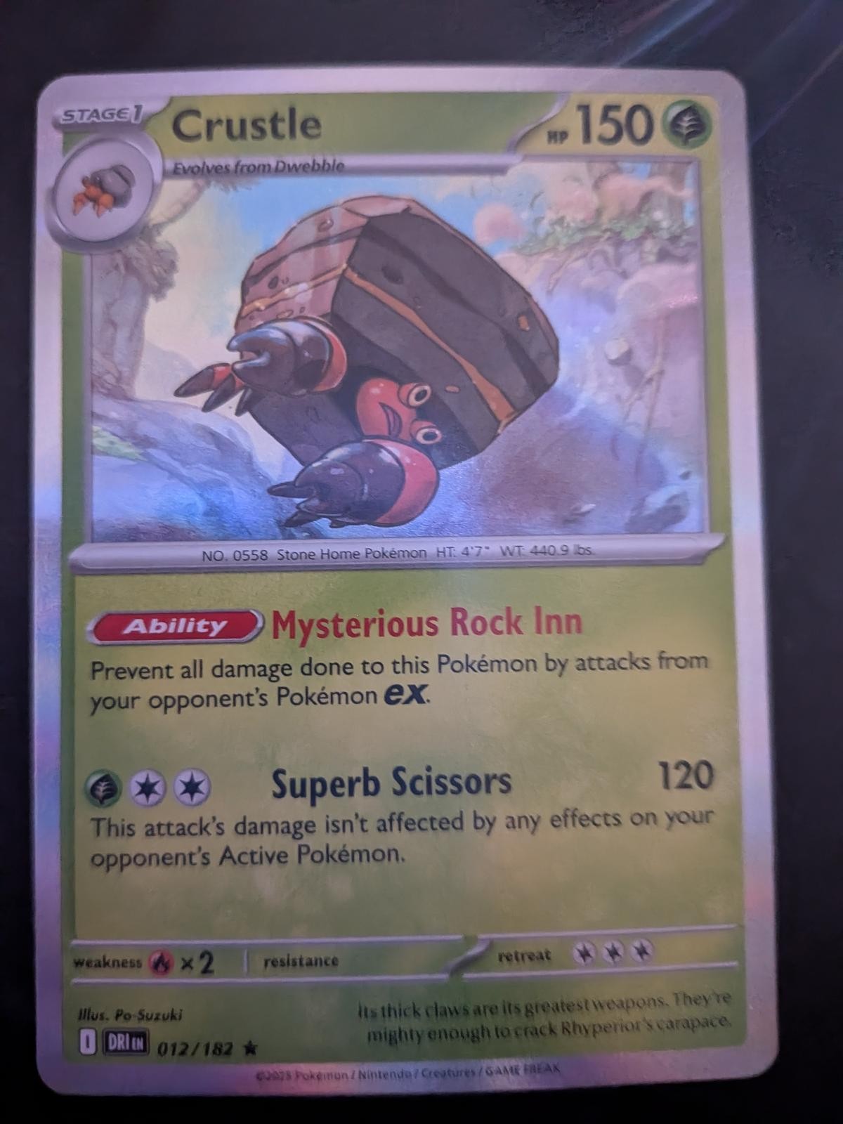 Crustle 012/182 RareHolo