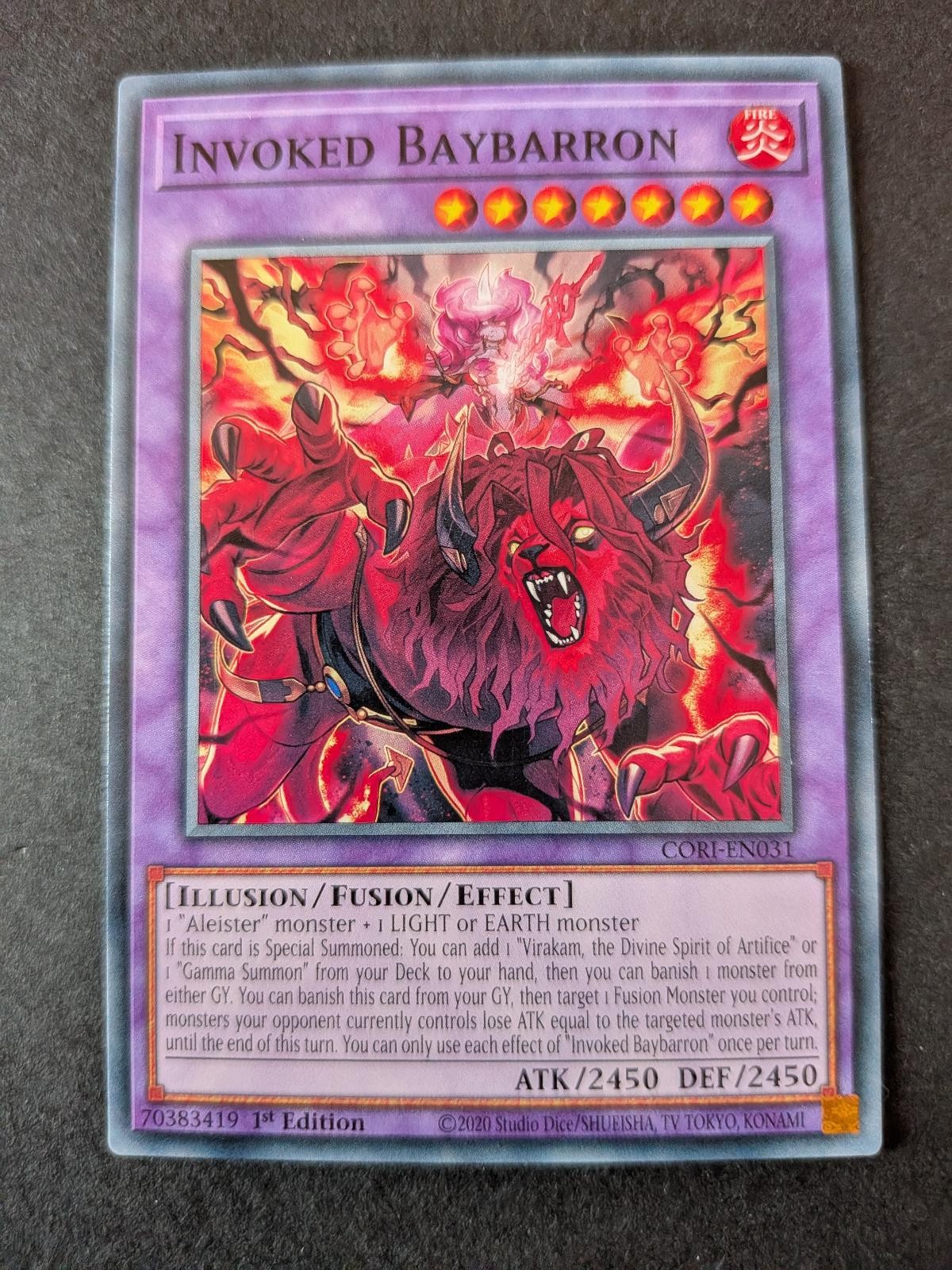 Invoked Baybarron CORI-EN031 Chaos Origins Yu-Gi-Oh