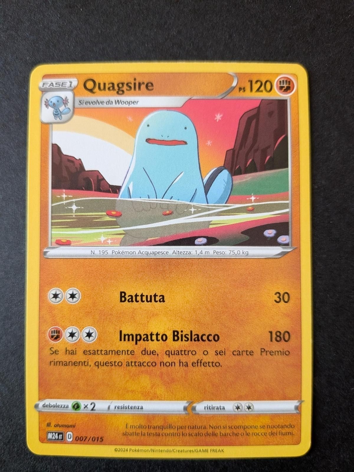 Quagsire 007/015 Promo McDonald's Promos 2024 Pokemon Lightly Played