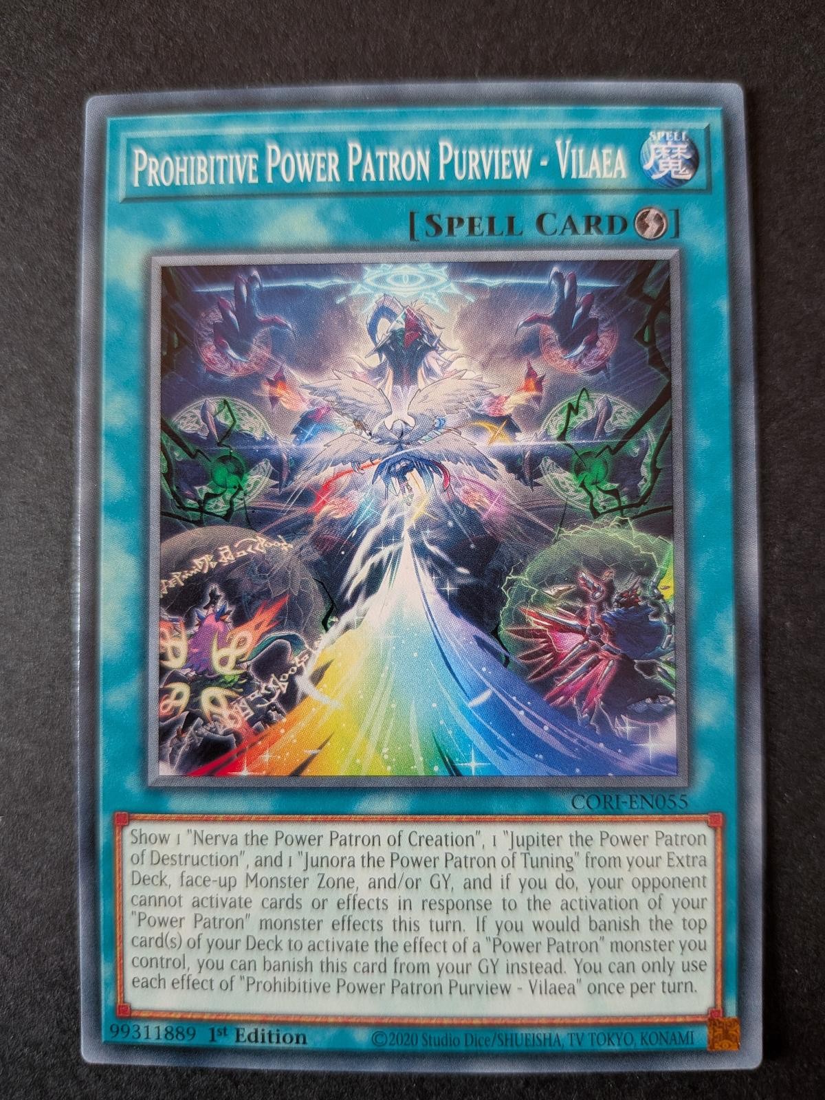 View 2 of Prohibitive Power Patron Purview - Vilaea CORI-EN055 Chaos Origins Yu-Gi-Oh