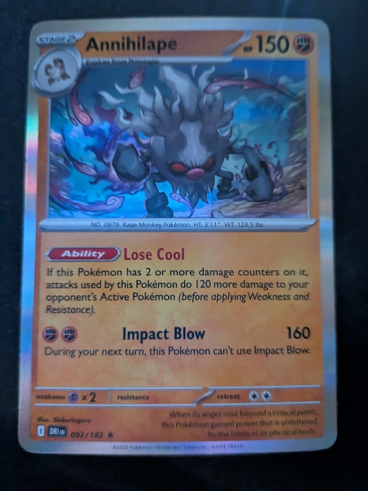 Annihilape 092/182 RareHolo
